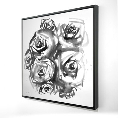 "Ensemble de roses abstraites"