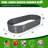 6x2x1.5ft Oval Metal Raised Garden Bed, Gray-1010096097