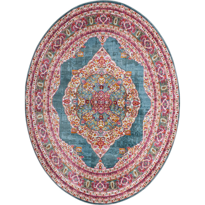 Oriental Indoor Rug, Oval 5' x 8'
