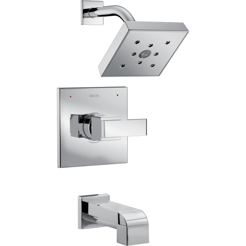 Ara 14 Series Single-Function Tub Shower Faucet Set, H2Okinetic Shower Valve Trim Kit, Chrome