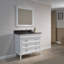 Ensemble de meuble-lavabo de salle de bain simple avec miroir 37 po Briese-27091320