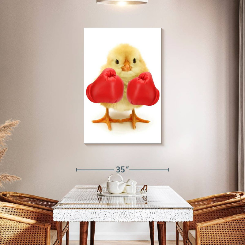 Ketti Funny Boxer Chick, 45" H x 30" W