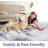 2x6 Washable Runner Rug Modern Abstract Non-Slip Stain-Resistant Indoor Carpet Hallway Low Pile Bedroom Laundry Entrance Blue-1892864998