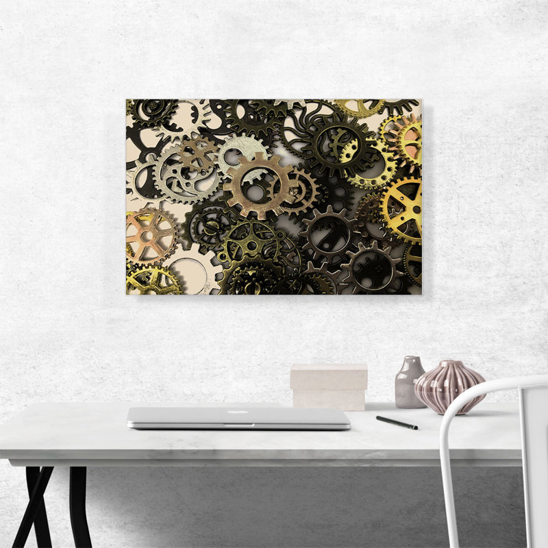 Machine Machine Home Decor - Reproduction de photo sur toile tendue, H 18 po x l 26 po x P 1,5 po
