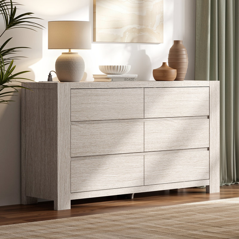 Commode 6 tiroirs 55 po Pura