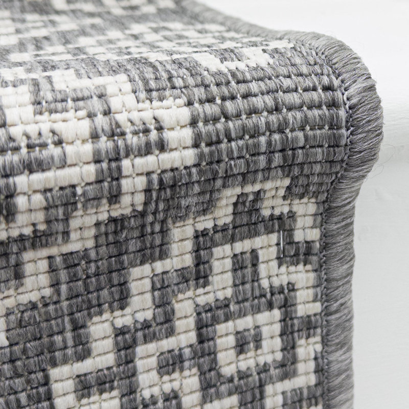 Stair Runner Geometric Shapes Flatweave Area Rug, Runner 60 x 600 cm