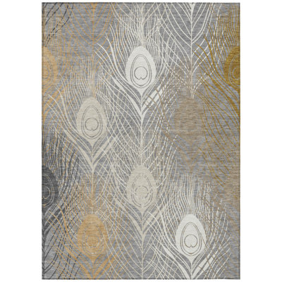 Machine Washable Indoor/Outdoor Jenning ACN2273 Floral Rug