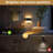 Horizontal Wall Sconce Night Light With 3000K Warm White And Sliding Dimmer