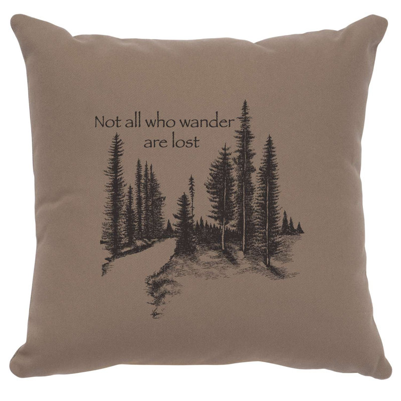 Coussin Wooded River Image - Wander - Albâtre en coton, Albâtre