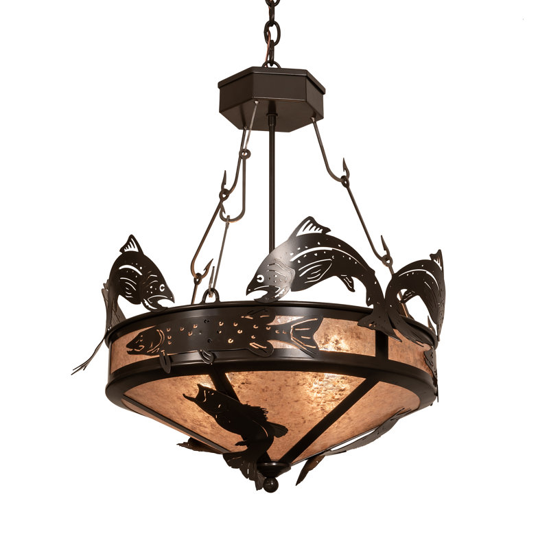 Elbridge 4 - Light Dimmable Geometric Chandelier
