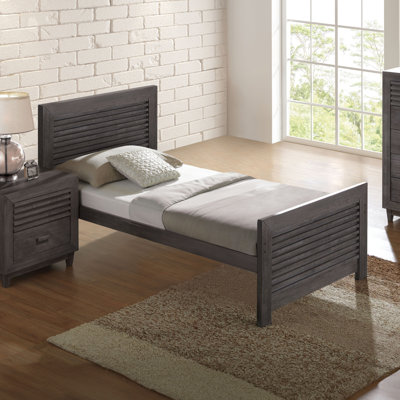 Ezzard Solid Wood Twin Platform Bed