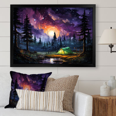 Northern Lights Camping Escape 1 - Camping Travel Wall Art