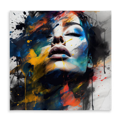 Painted Beauty Shapes Abstract Tablecloth | Indoor/Outdoor Decor