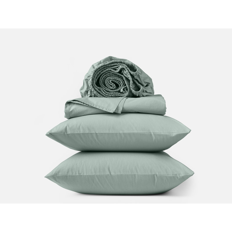 Refined Organic Sheet Set, Undyed, King Sheet Set with 2 Pillowcases