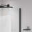 Pivot Shower Door, With 1/4" (6MM) Tempered Glass For Bathroom Shower Door--36*36*72 INCH-- Matte Black---(NO INCLUDED Neo-Angle Shower Base )