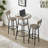 Upholstered Adjustable Height Counter Stool