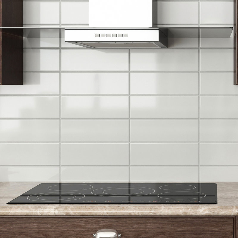 Berkeley 4" x 12" Ceramic Subway Tile, Matte Arctic White