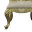 Chaise d'appoint capitonnée en gris