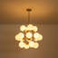 Lustre spoutnik moderne en verre 16 lumières