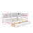 Full Size Daybed With Drawers, Shelf And USB