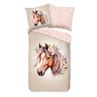 Cotton Abstract Duvet Cover with Pillowcases