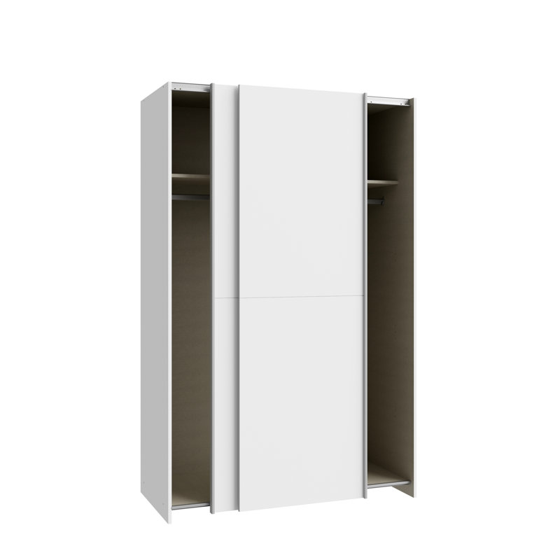 Nakari 2 Door Manufactured Wood Wardrobe, 190 cm H x 120.1 cm W x 61 cm D