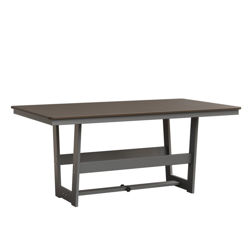 Table de salle à manger 70 po Berlin Gardens Hudson, Bronze martelé, Brouillard