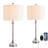  28.5" Modern Transitional Marble Table Lamp with USB & Type-C Ports Tall Dining Lamp for Bedroom Living Room-1742909655