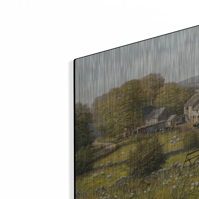 «Dale Farm» par Bill Makinson, art mural en métal, H 16 po x l 24 po