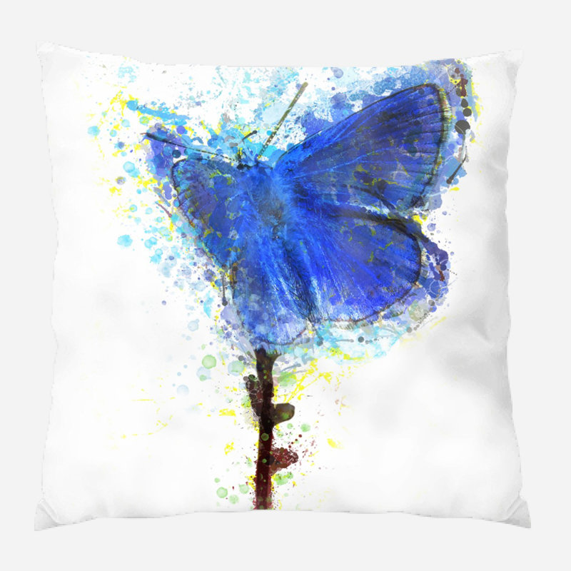 Coussin décoratif Dietrick, Microsuède, Intérieur
