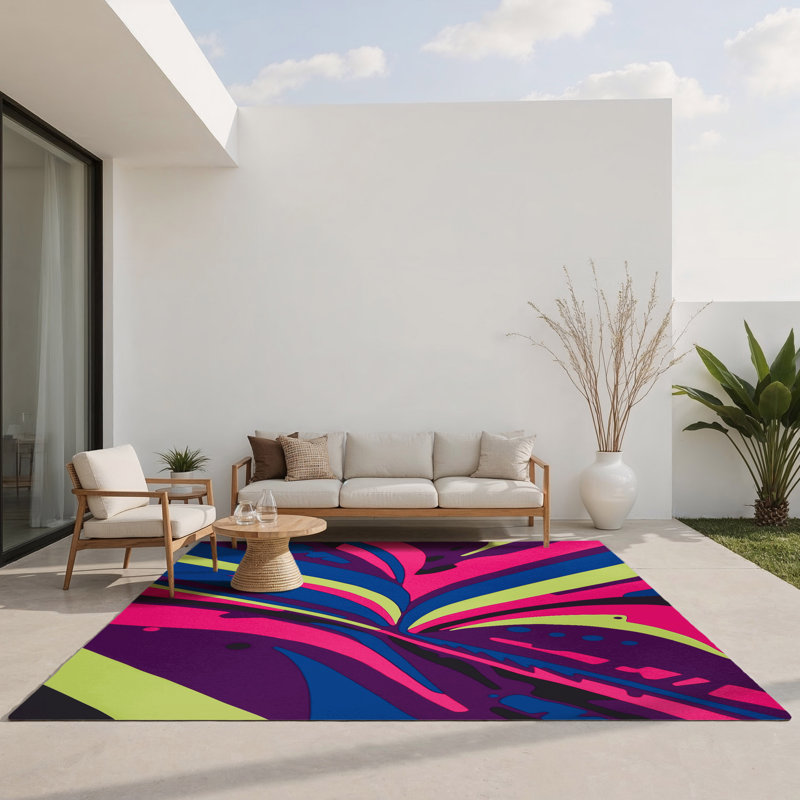 Tapis intérieur et extérieur Spectral Wave, Rectangulaire 8 pi x 10 pi