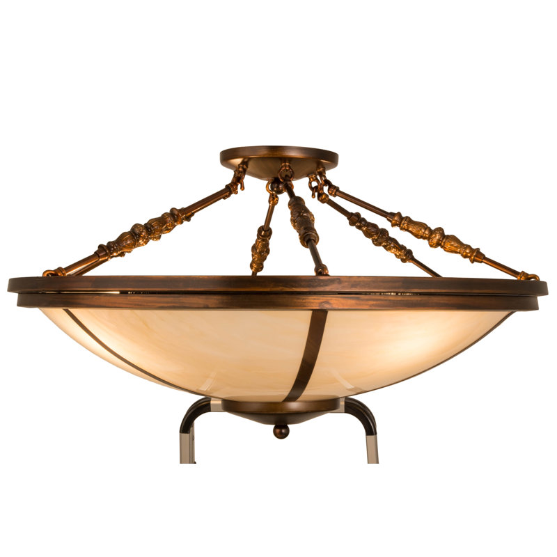 Plafonnier semi-encastré 31 po 4 lumières Gosselin