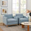 Cami 34.5"W Goose Down Filled Upholstered Armchair (Set of 2)-1642789561