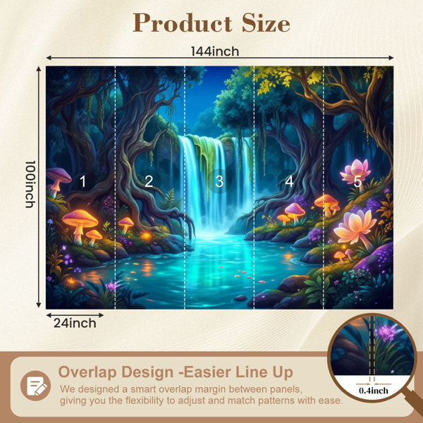 Red Barrel Studio® Forest Peel and Stick Wallpaper Magical Forest ...