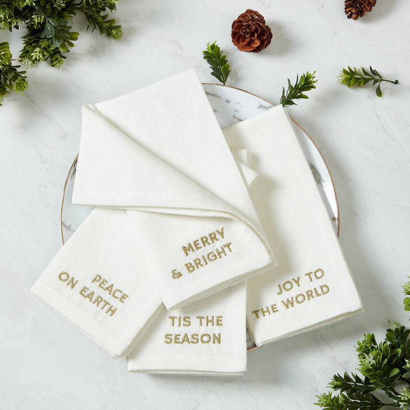 Serviette Marbeth, Blanc