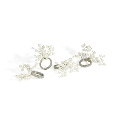 Ivory Elegance Napkin Rings