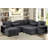 4 Pieces 108" Sleeper Sectional U Shaped Modular Sofa Bed With Storage Space-985757969