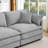 Chenille Modular L-Shaped Sectional Sofa - 3-Seater Comfy Cloud Couch Set with Movable Ottoman, DIY Combination for Living Room-1559753773-1559753775