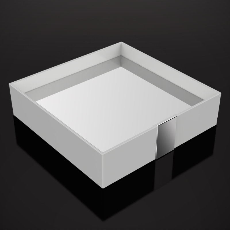 One Bathroom Accessory Tray, White