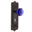 Egg & Dart Plate with Decorative Keyhole and Waldorf Cobalt Door Knob-1474508783-1474508784