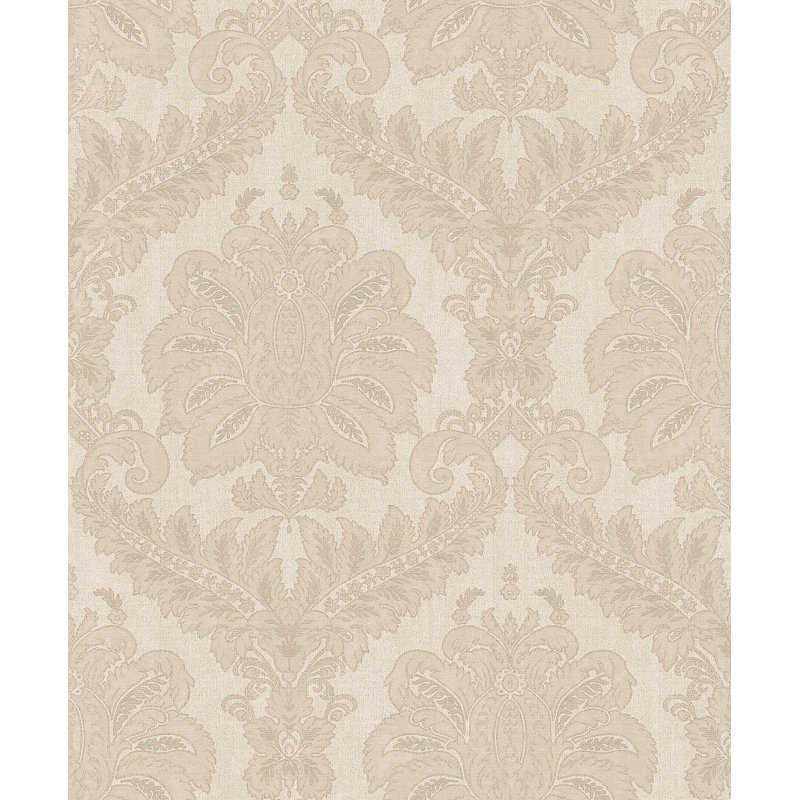 Tarn Traditional Damask Wallpaper, Tan