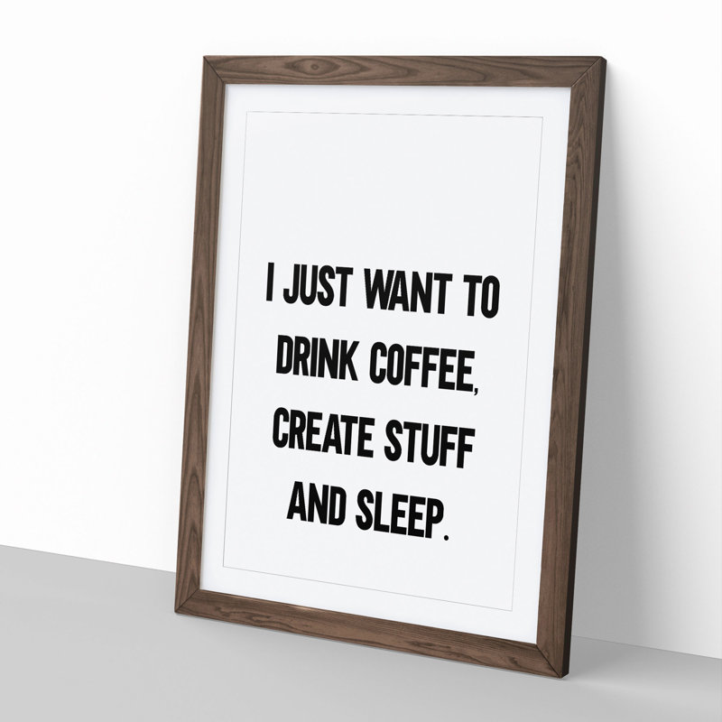 Create Stuff - Picture Frame Typography, Walnut, 65cm H x 48cm W x 2cm D