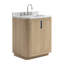 Corbin 30" Freestanding Single Bathroom Vanity with Carrara Marble Top