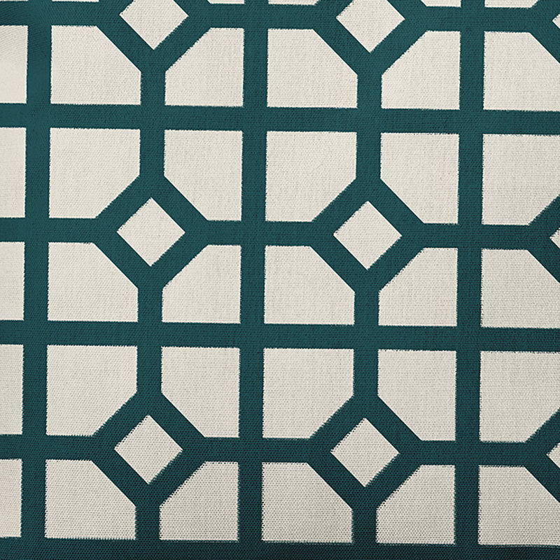  Housse de coussin carré et insert, 20 po X 20 po, Bleu sarcelle