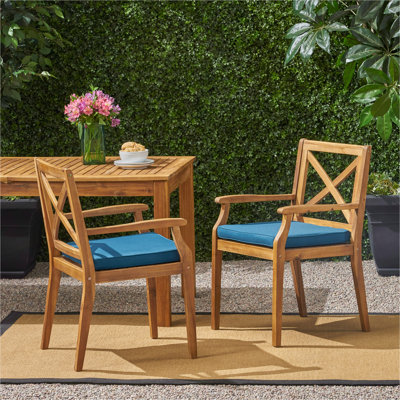 DINING CHAIR,2PCS With 2 Cushions