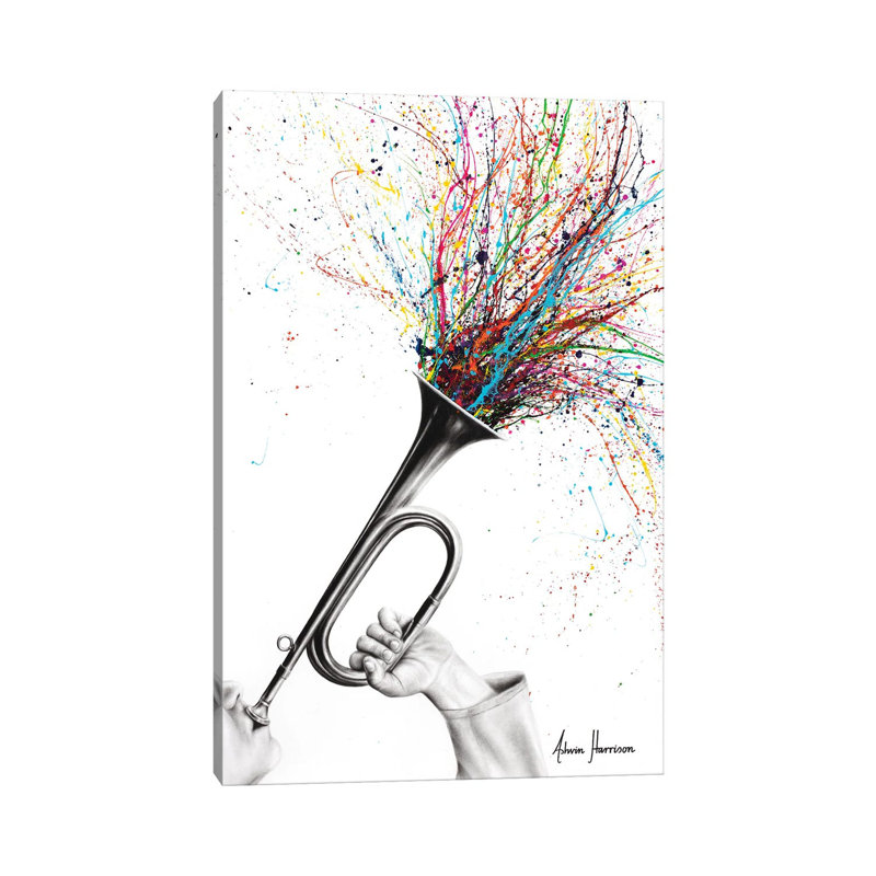 The Rising Sound by Ashvin Harrison - Wrapped Canvas Gallery-Wrapped Canvas Giclée, 20.32 cm H x 30.48 cm W