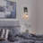 Kymani Raindrop Solid Thick Glass Armed Rod Wall Sconce-83378868