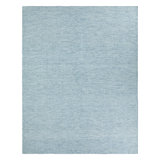 Provence Wool Geometric Area Rug in Light Blue/Ivory