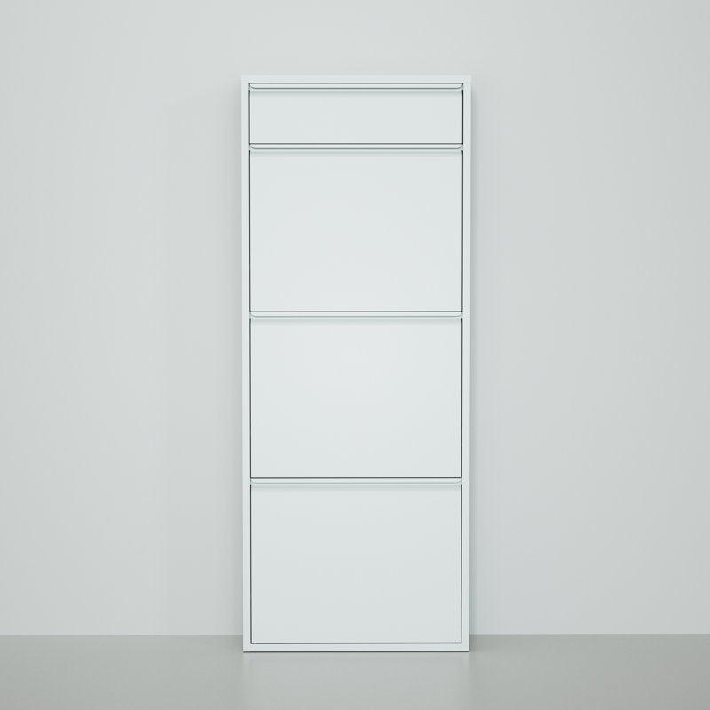 Armoire de rangement pour chaussures 6 paires, Gris