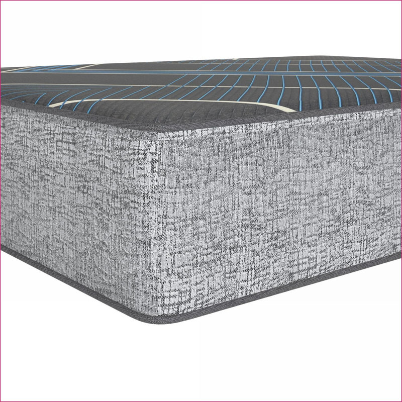 Matelas by Restonic TempaGel Mousse | Gris + bleu, Lit simple
